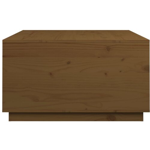  Stolić za kavu boja meda 80 x 80 x 45 cm od masivne borovine Slike