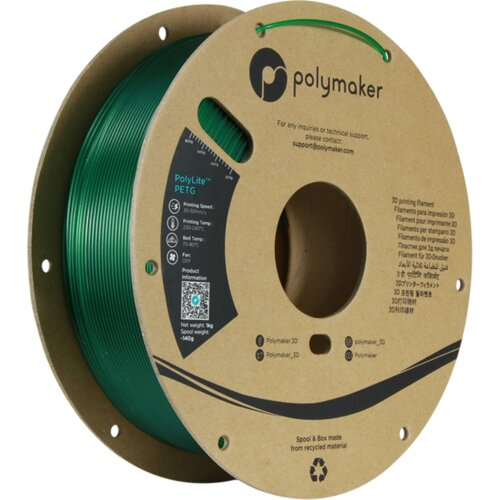Polymaker polylite petg translucent green, 1.75 mm / 1000 g Cene