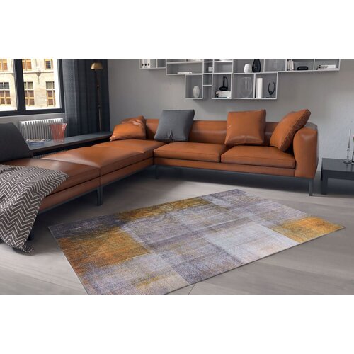 Conceptum Hypnose tepih Funk -AL 10, 140x190 cm, sivo-narandžasti Cijene