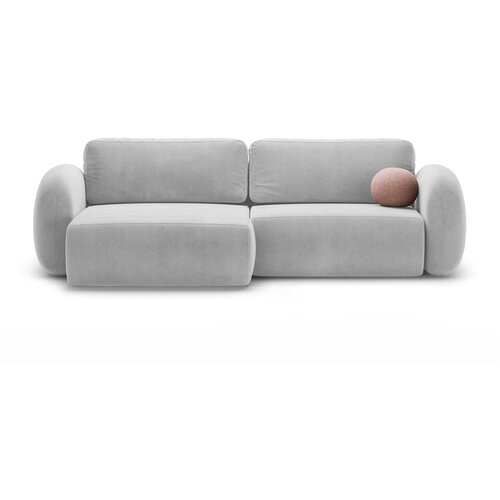 Cosmopolitan Design Svijetlo siva baršunasti sklopiva/s prostorom za odlaganje kutna garnitura Tonale – Cijene