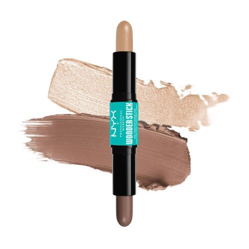 NYX Professional Makeup kremni bronzer in osvetljevalec - Wonder Stick - Fair (WSR01) Slike