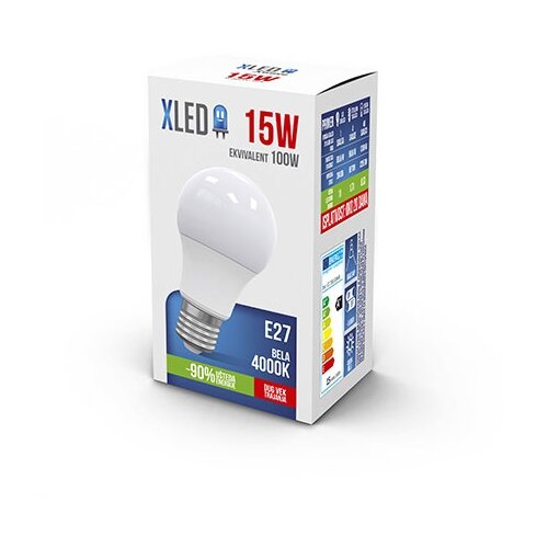 Xled E27 15W nb led sijalica 4000K/1300Lm/220V,Bela Slike