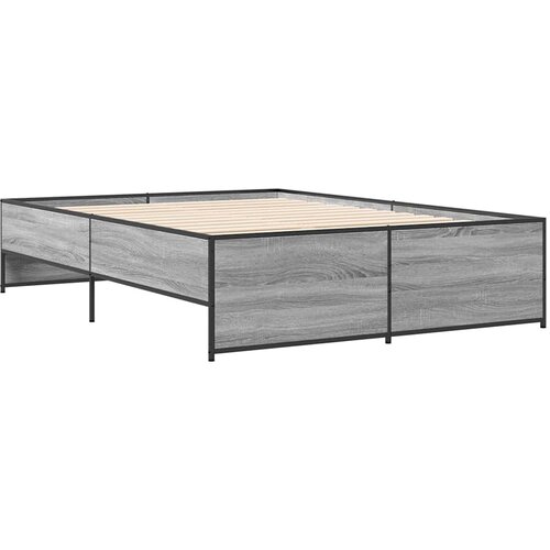  Okvir za krevet boja hrasta 120x190cm konstruirano drvo i metal Slike