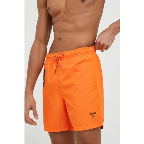 Superdry Kopalne kratke hlače oranžna barva