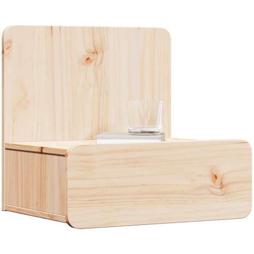  Noćni ormarić 2 pcs Smeđa 44 x 32,5 x 40 cm Masivna borovina Slike