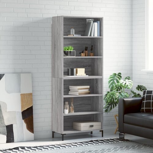  Visoka komoda siva sonome 69,5x32,5x180 cm konstruirano drvo Cijene