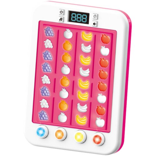 Electronic Rhythmic Game Fruit Lights Sounds Pink Slike