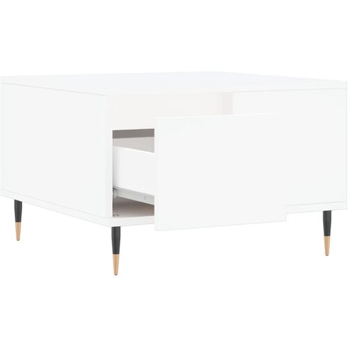  Stolić za kavu bijeli 55 x 55 x 36,5 cm od konstruiranog drva Slike