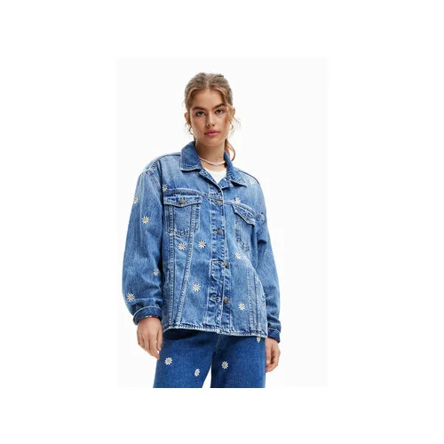 Desigual Jeans jakna Aramis 23SWED60 Modra Regular Fit