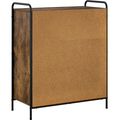  Ormar za cipele 76 x 36 5 x 93 cm Konstruirano drvo - Dimljeni hrast 76 x 36 5 x 93 cm 4 etaže s vratima Slike