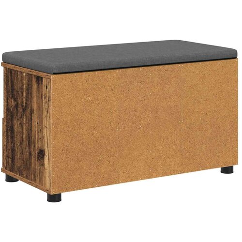  Klupa za hodnik s jastukom Staro drvo 80 x 38 x 46 cm Slike