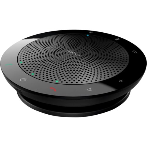 Jabra SPEAK 510 MS Speakerphone for UC & BT, USB Conference solution, 360-degree-microphone, Plug&Play, mute and volume button, Wideband, Bluetooth (up to 100 meters), Microsoft optimized Version B: incl. Smart Button activated via Direct Cene