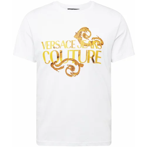 Versace Jeans Couture Majica rjava / gorčica / zlato-rumena / bela