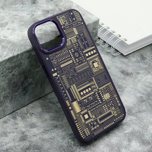 Maska machinery za iphone 14 (6.1) ljubičasta Slike