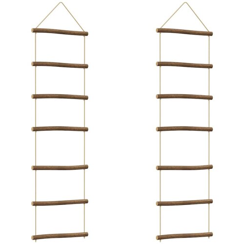  Zidni ukrasi u obliku ljestava 2 kom 30x100 cm prirodne grane Slike