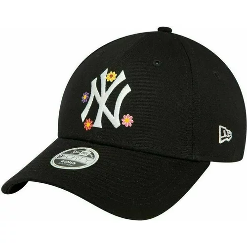 New York Yankees 9Forty W MLB Flower Black/White UNI Baseball Kapa