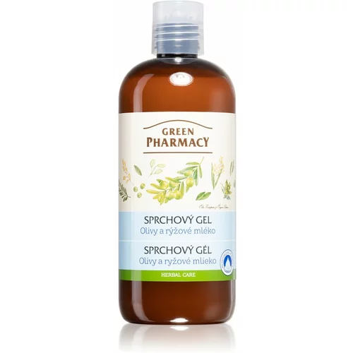 Green Pharmacy Body Care Olive & Rice Milk hranilni gel za prhanje 500 ml