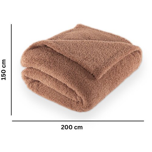 Tiseco Home Studio Rjava odeja iz mikropli&amp;scaron;a 150x200 cm Cocoon &amp;ndash; Slike