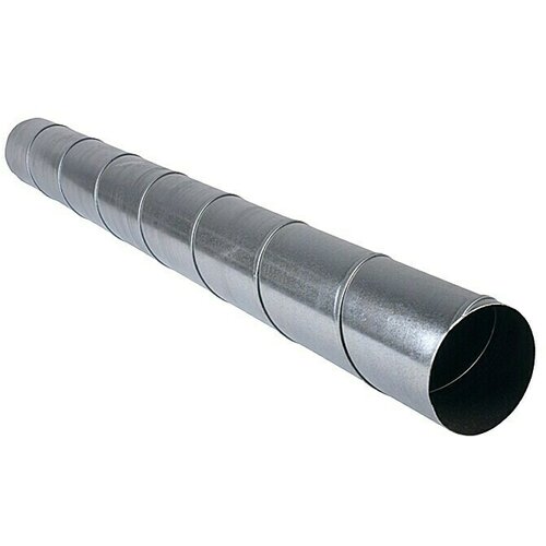 Air-Circle spiralna cijev za ventilaciju (&amp;oslash; x d: 100 mm x 1 m, maksimalni protok zraka: 300 m&amp;sup3;/h, čelik) Slike