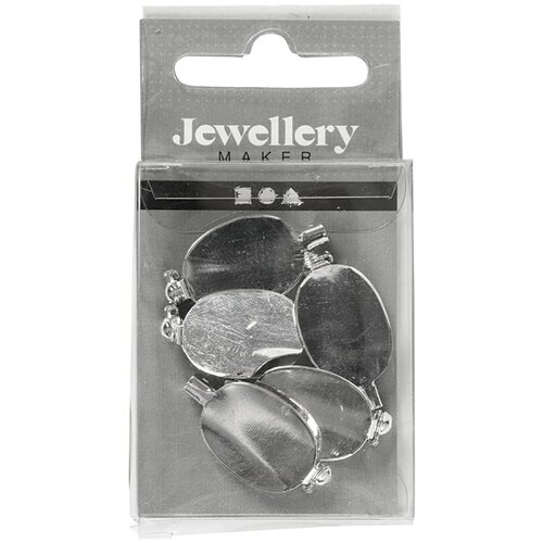  Osnova za broš u srebrnoj boji 20 x 15 mm - 5 komada (dekorativni pribor) Cijene