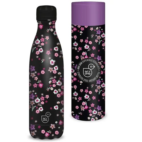 Ars Una pearl blossom black dvostruka metalna boca u ukrasnoj kutiji 500ml Cene