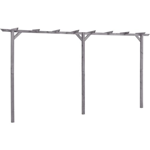 vidaXL Vrtna pergola siva 400x40x205 cm impregnirana borovina Cene