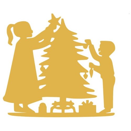 Wallity XMASGOLD 016 Zidna dekoracija, 39x64cm, Zlatne boje Cijene