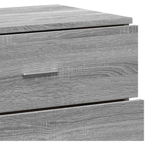  Komoda 2 kosa siva sonoma 60x39x80 cm inženirski les Slike