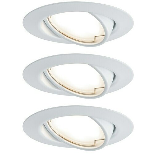 PAULMANN Set ugradbenih LED svjetiljki Base (5 W, Bijele boje, 3 Kom., Topla bijela) Slike
