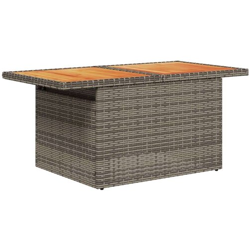 VidaXL 11-dijelni set vrtnih sofa od poliratana s jastucima sivi Slike