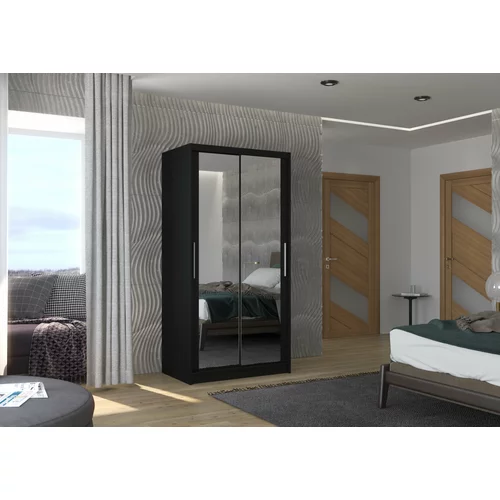 ADRK Furniture Garderobna omara z drsnimi vrati Nevio - 100 cm