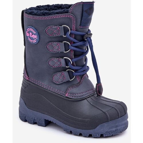 Lee Cooper High Warm Children&amp;#039;s Snow Boots With Drawstring Navy Slike
