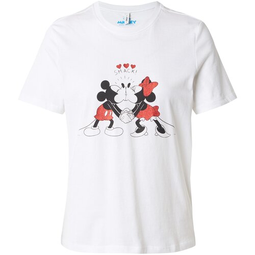 Only Majica 'ONLMICKEY' tamno crvena / crna / bijela Cijene