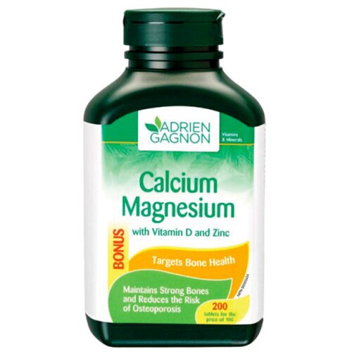 ADRIEN GAGNON kalcijum, magnezijum, cink, vitamin d 200 tableta Slike