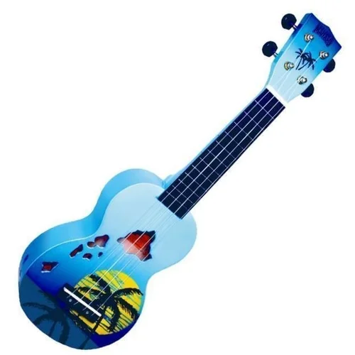 Mahalo Hawaii Soprano ukulele Hawaii Blue Burst