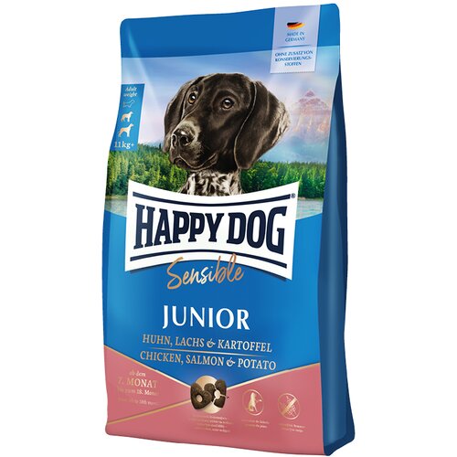 Happy Dog Supreme Sensitive Junior piletina, losos i krumpir 1 kg Cijene