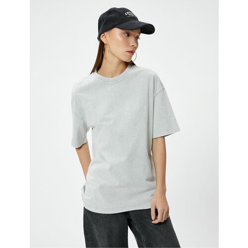 Koton Basic Oversize T-Shirt Short Sleeve Crew Neck Cotton Slike