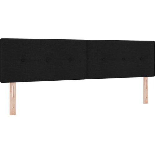  s opruga kutije s uzglavljem Crna 180 x 200 cm tkanina Slike