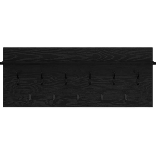  Vje&amp;scaron;alica za kapute na zidu Zidne Crni hrast 100 x 40 x 12 cm Slike