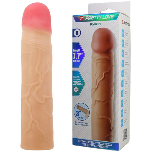  Navlaka za penis Kylian, 19.5cm, Boja kože Slike