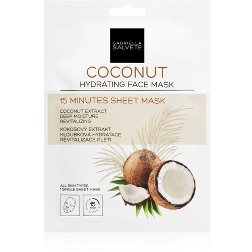 Gabriella Salvete 15 Minutes Sheet Mask Coconut hidratantna maska za lice 1 kom Cijene