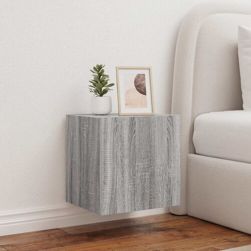  Zidni TV ormarići LED 2 kom siva boja hrasta 40,5 x 35 x 40 cm Cijene