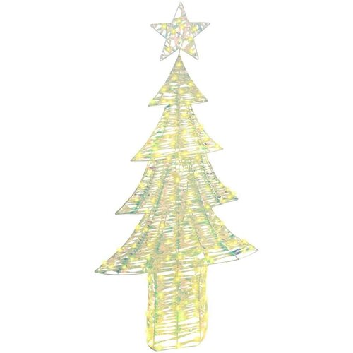 vidaXL Božično drevo med 240 LED Toplo bela 180 cm PET Cene