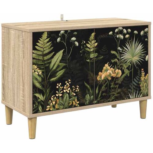 vidaXL TV ormar RHENEN 69 x 33 x 50 cm Sonoma Konstruirano drvo - Tropski uzorak džungle Cene