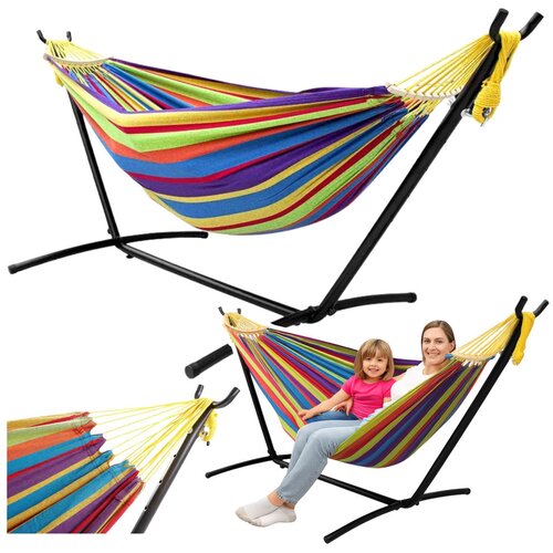  Okvir za viseću mrežu 250 cm + viseća mreža 200x120 (do 200 kg) - &amp;scaron;arena Slike