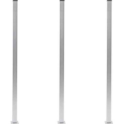  Stupovi za ogradu 3 kom aluminijski 185 cm Cijene