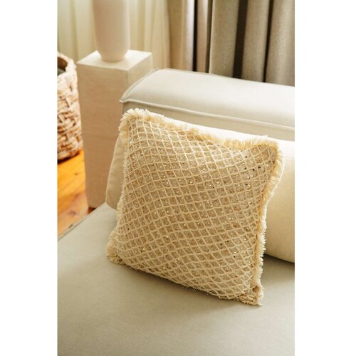 Mioli Decor Dekorativna jastučnica KET007, 43x43 cm, Bež Slike