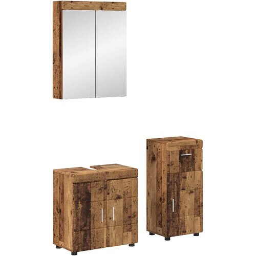  Set namje&scaron;taja za kupaonicu TULUM 3 pcs Staro drvo Cijene