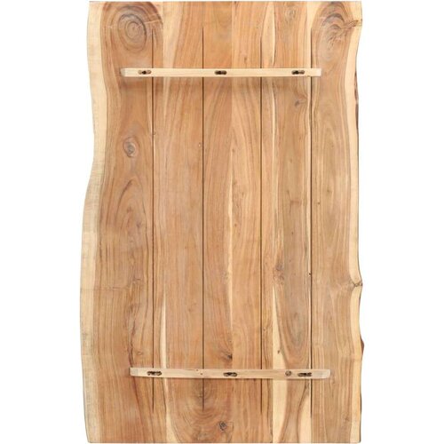 VidaXL stolna ploča od masivnog bagremovog drva 100 x (50-60) x 3,8 cm Slike