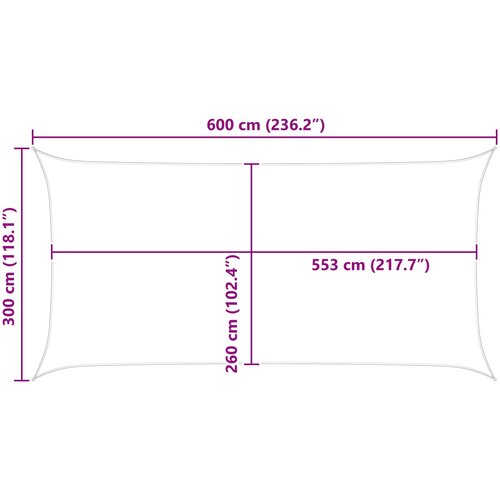  Jedro za sunce Žuta i bijela 6 x 3 m 100% poliester Oxford Slike